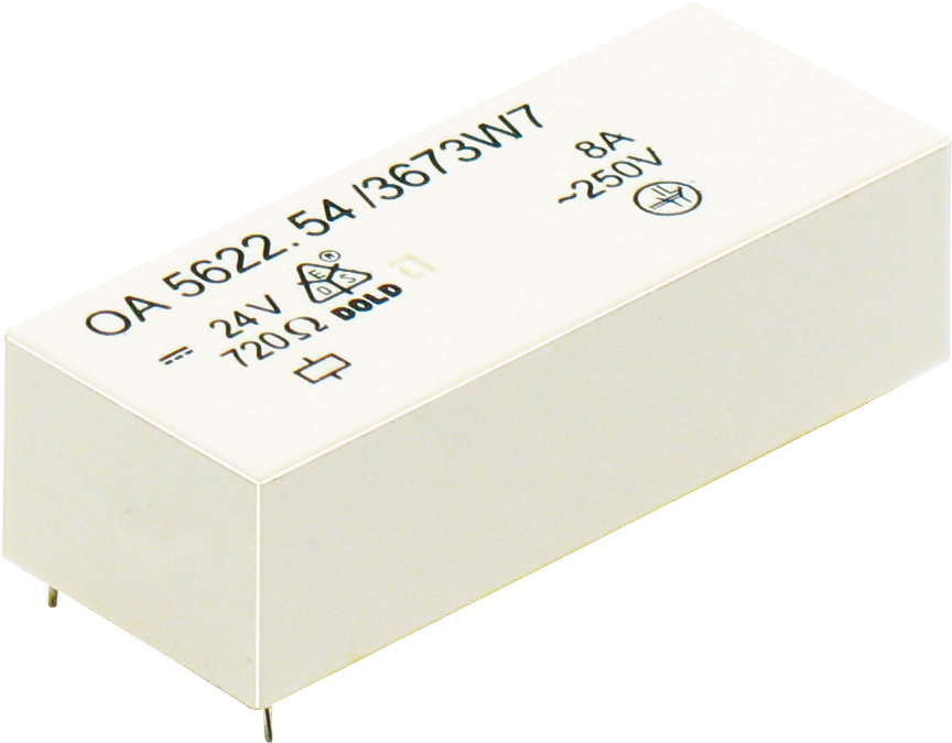 OA 5621, OA 5622 — przekaźniki bezpieczeństwa PCB z zestykami wymuszonymi, 4 i 6 zestyków, −40…+80 °C — DOLD