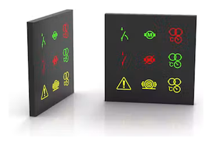 Wieloznakowe wskaźniki alarmowe (Multi-Legend Alarm Indicator) — EAO
