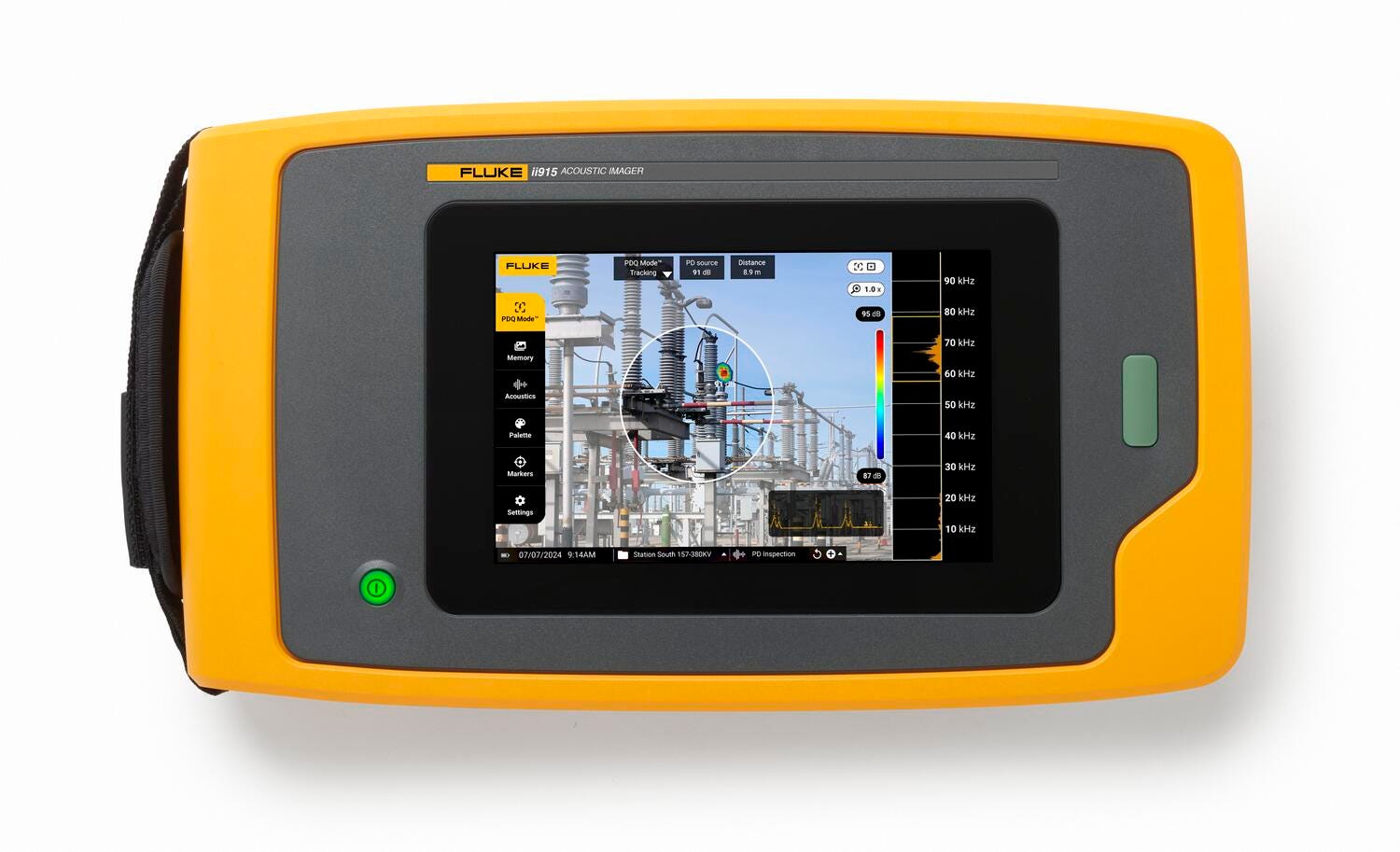 Kamera akustyczna Fluke ii915 (wycieki sprężonego powietrza, wyładowania niezupełne) — Fluke