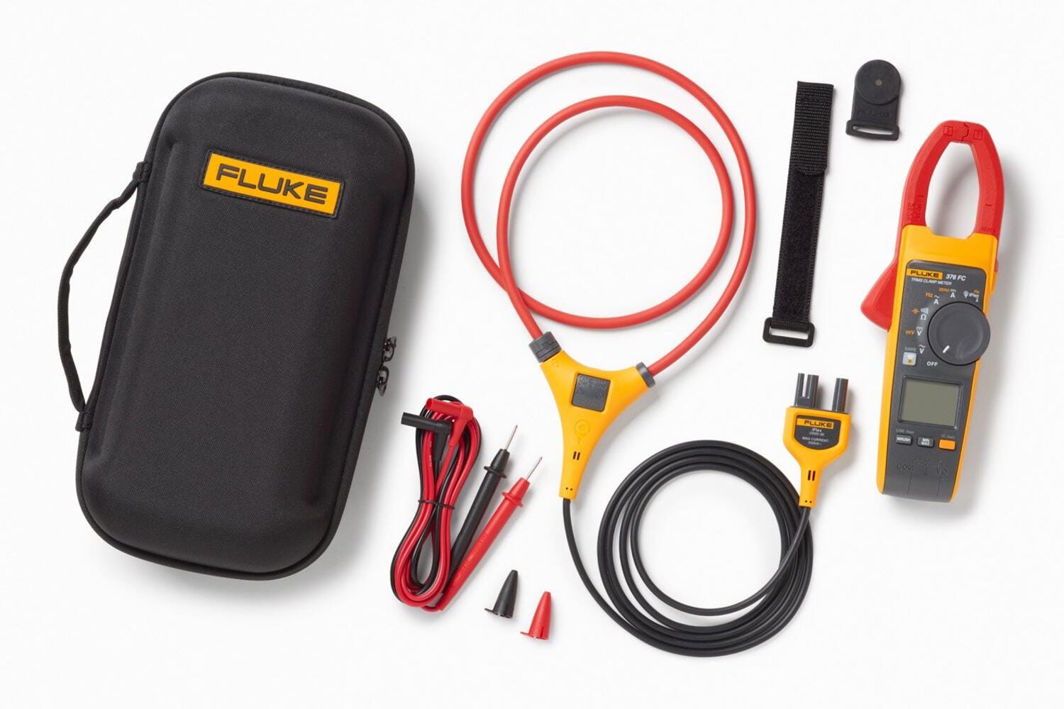 Miernik cęgowy Fluke 376 FC (AC/DC 1000 A, rzeczywista wartość skuteczna, iFlex) — Fluke