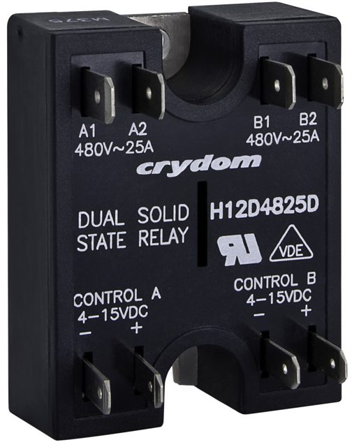 Przekaźnik półprzewodnikowy AC panelowy Crydom H1 (H12D) 25–125 A — Sensata